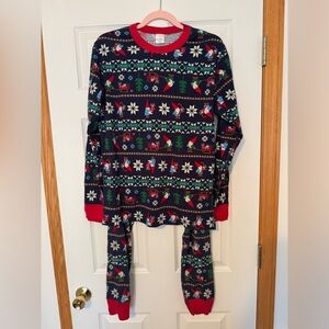 Hanna Andersson Gnome Sweet Gnome Holiday Long John Pajama Top and Bottoms